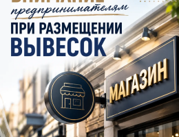 На что обратить внимание предпринимателям при размещении вывесок